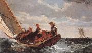 Winslow Homer It borjar fraiska in oil on canvas